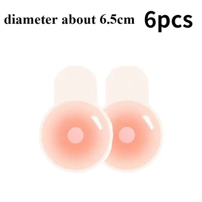 Reusable Silicone Nipple Covers for Women – Invisible Strapless Bra Pasties & Breast Petals