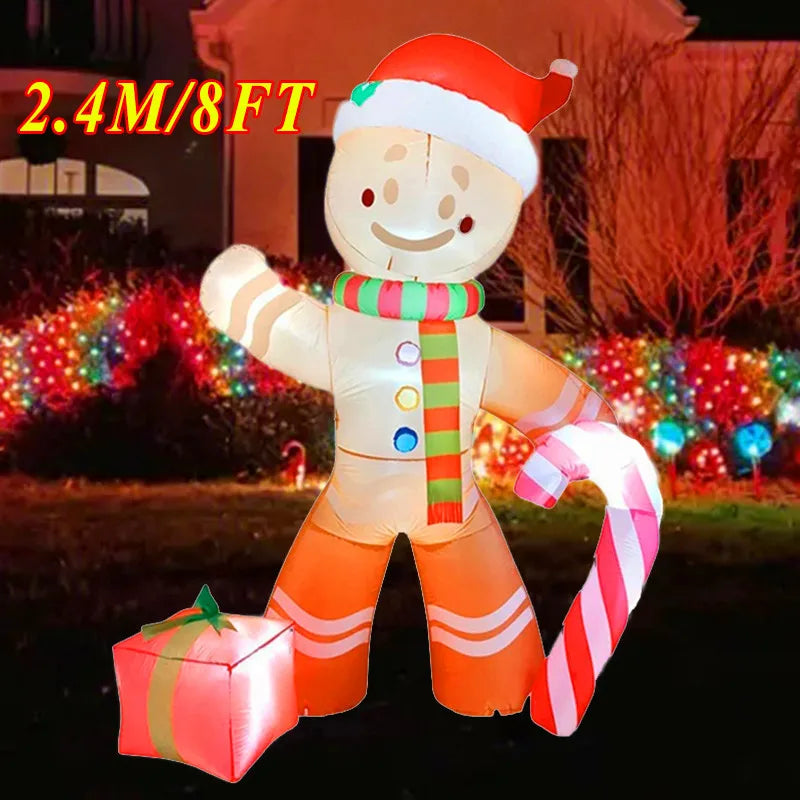 Christmas Inflatable Decoration – LED Light Toy Ornament for Xmas Party, New Year, Indoor and Outdoor Garden Decor