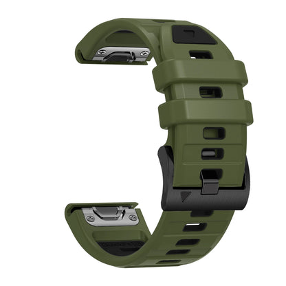 Fenix7 QuickFit Silicone Watch Strap 22mm–26mm – Replacement Band for Garmin Fenix 5/5X/6/6X/7/7X/8, Epix Pro, Enduro 2/3