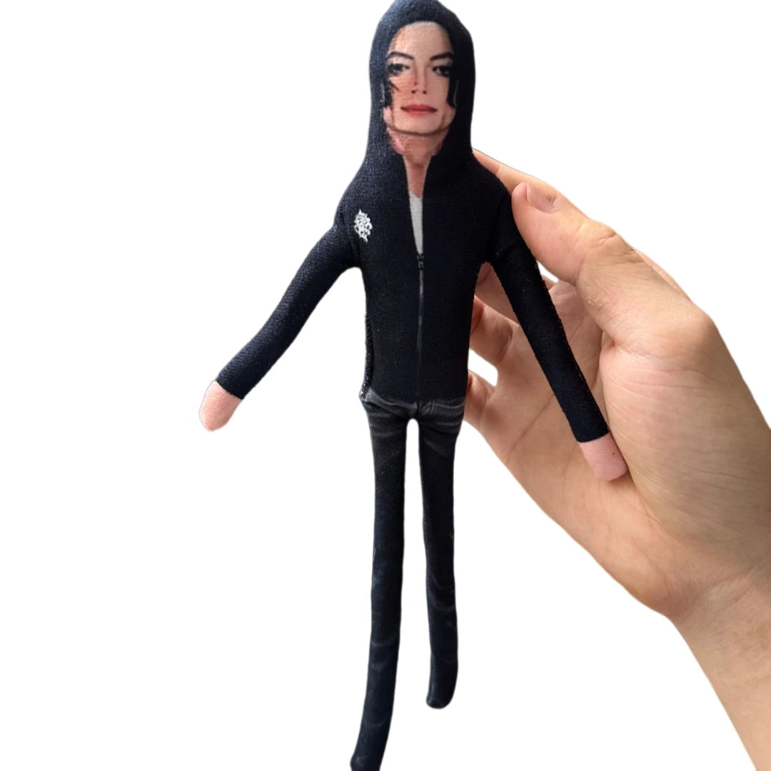 Michael Jackson Plush Figure - 2026 Cosplay Prop Doll with Movable Joints for Room Decor & Gifts