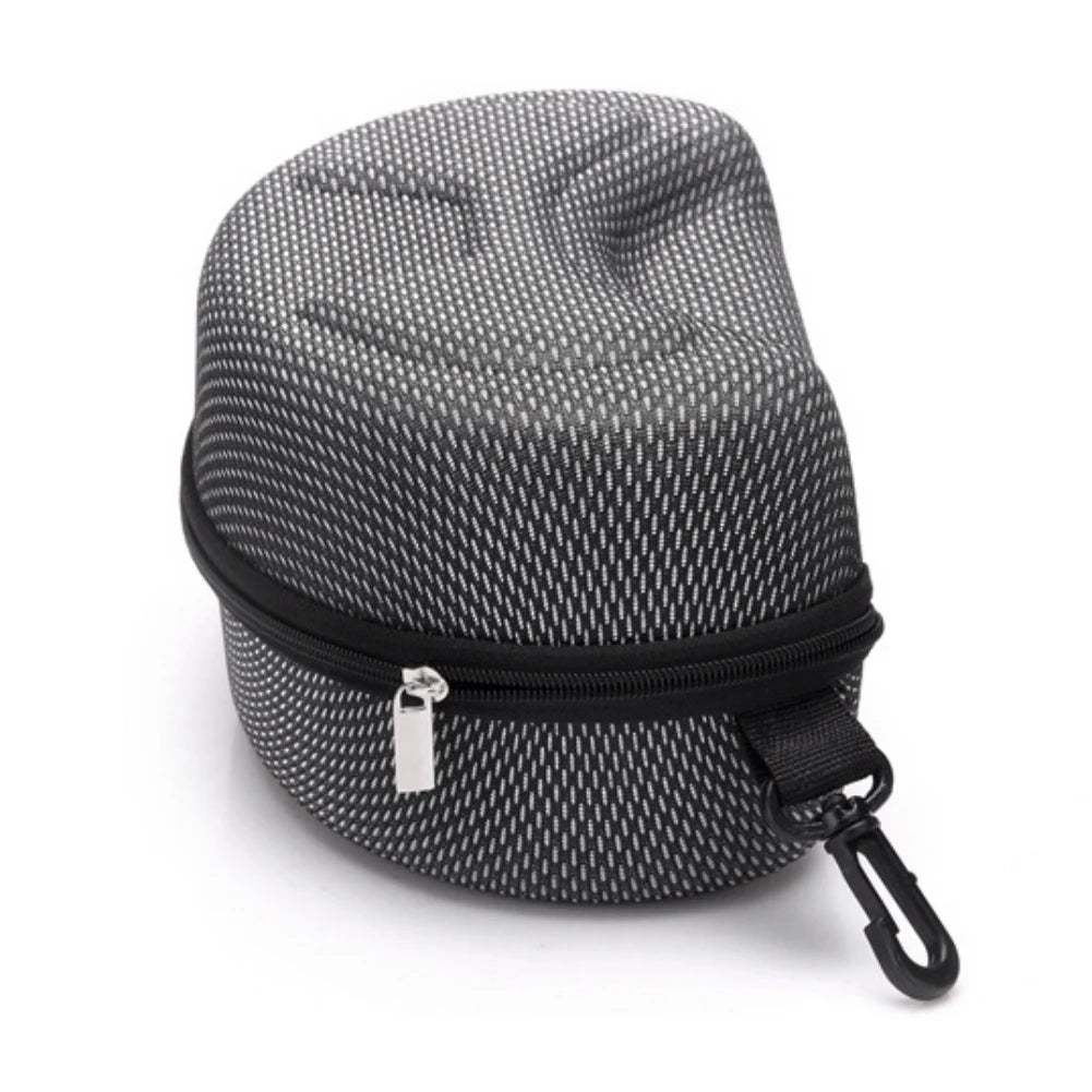 Portable EVA Ski Glasses Protector Case for Snowboard & Skiing Eyewear - Zipper Hard Box Holder (No Goggles)