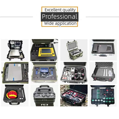 Trolley Toolbox with Wheels — Large Portable Tool Storage Case, Professional Plastic Instrument & Safety Equipment Box