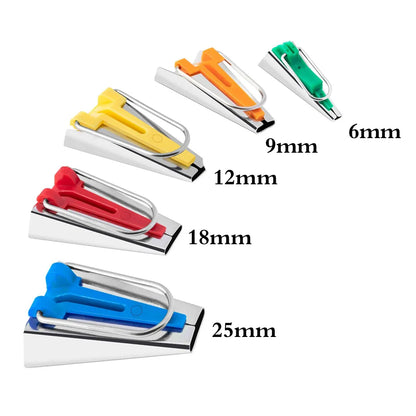 DIY Splicing Cloth Fabric Bias Tape Maker Tool: Quilting & Sewing Edging Device - 6mm to 25mm Width Options