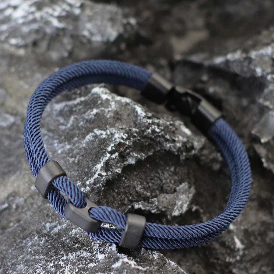 Personalized Men's Thread Bracelet – 4mm Milan Rope Bangle, 6 Color Wrap, Grade A Gift for Boyfriend