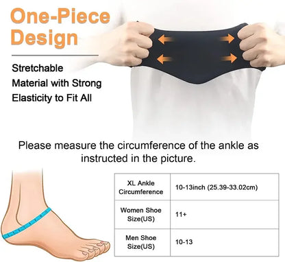 Stretchable Ankle Ice Pack Wrap — Cold Compression Therapy for Plantar Fasciitis & Sprained Ankles