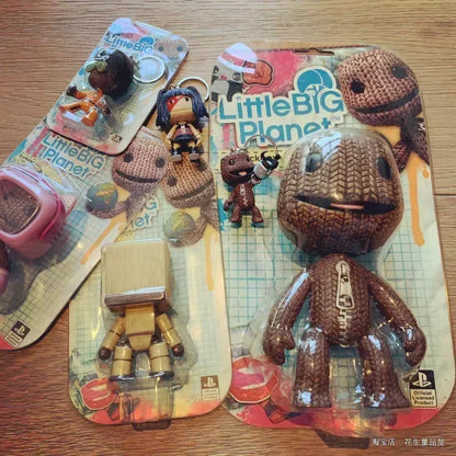 Little Big Planet Sackboy Keychain - Cute Kawaii Anime Game Figurine Toy and Collectible Gift