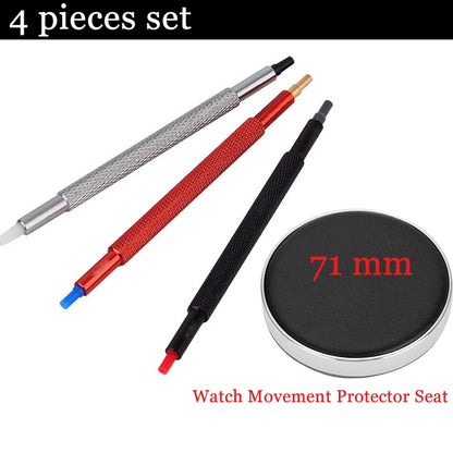 Watch Movement Casing Cushion Pads – Leather Protective Holder for Repair & Battery Change (1/4/6/9/13PCS)