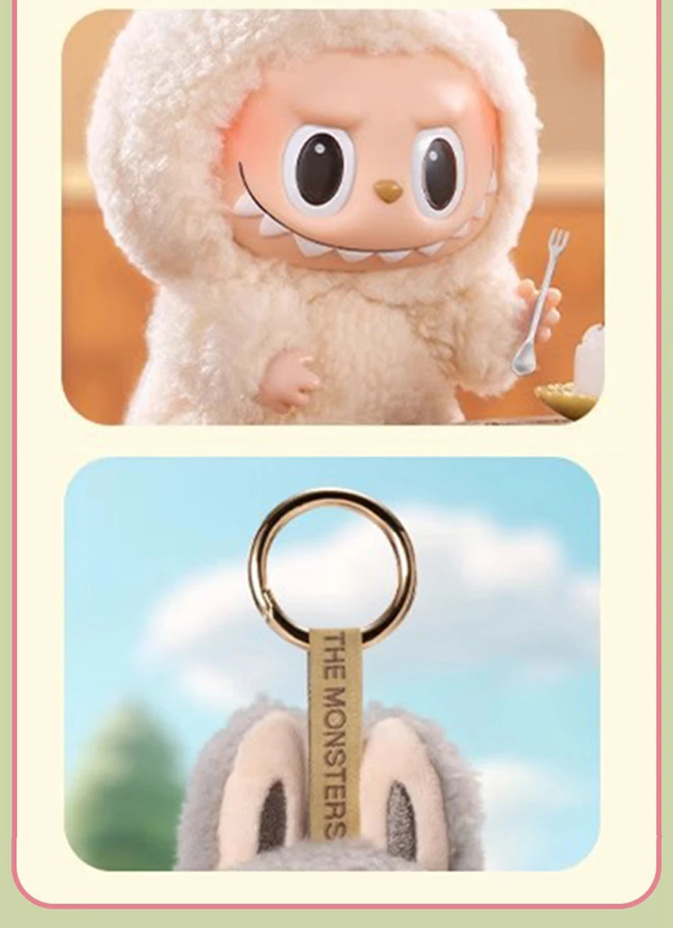 High-Quality Cute Labubu The Monsters Box Toy – Cardiac Macarone Kawaii Figure Model Bag, 1:1 Replica Gift