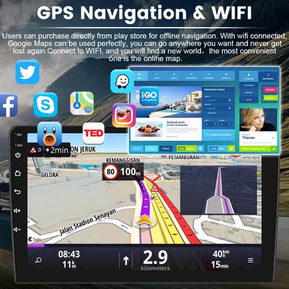 Android 13 Car Radio — 7/9/10" 2-DIN GPS Multimedia Player with 64GB, Wireless CarPlay & Android Auto