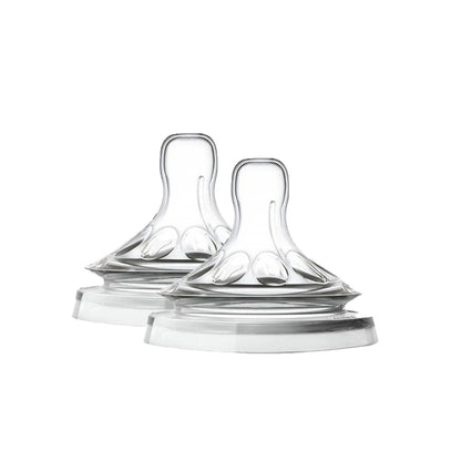 Silicone Baby Bottle Nipple - 5.5cm Wide Mouth Natural Shape, Soft & Easy-Clean Feeding Accessory
