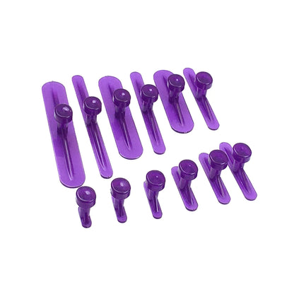 12Pcs Paintless Dent Removal Glue Tabs Kit – Nylon Car Body Dent Puller Tools for Auto Repair, Slide Hammer Compatible Dent Lifter Accessories