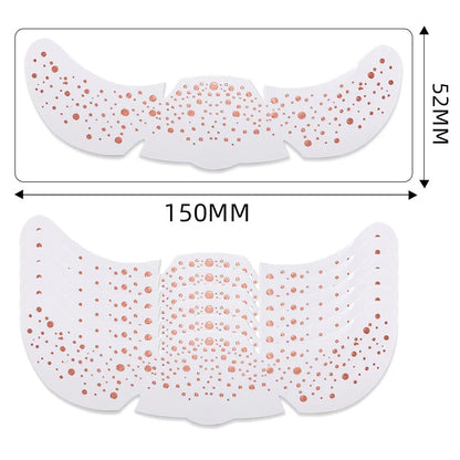 6pcs Metallic Fake Freckles Temporary Tattoos — Gold & Silver Face Stickers for Makeup and Hot Stamping