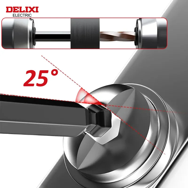 DELIXI ELECTRIC Allen Key Set - Metric Hex Wrench Screwdriver Kit with Long Torque Handles for Motorcycles & Bicycles
