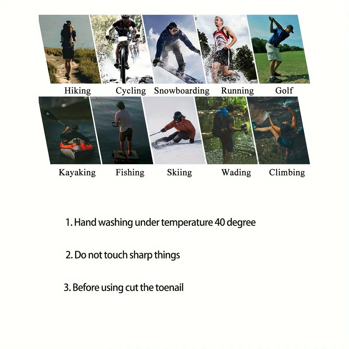 Waterproof Hiking Socks – Breathable Outdoor Winter Socks for Wading, Camping, Skiing, and Snow Riding