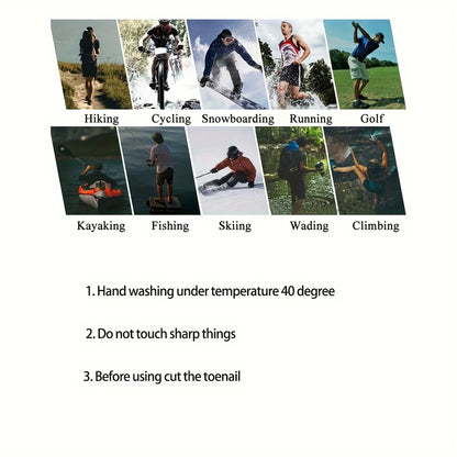 Waterproof Hiking Socks – Breathable Outdoor Winter Socks for Wading, Camping, Skiing, and Snow Riding