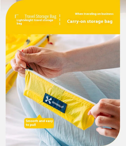 XENOSMILUS Travel Organizer Bag — Waterproof Clothes, Passport & Toiletry Holder with Large Capacity for Cards and IDs