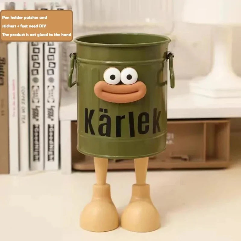 Cartoon Pen & Pencil Holder — Desk Organizer for Office, Home, and Study Storage