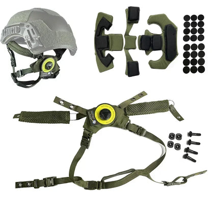 Team Wendy Helmet Chin Strap – Hanging Suspension System for FAST MICH Tactical Airsoft Helmet Accessories