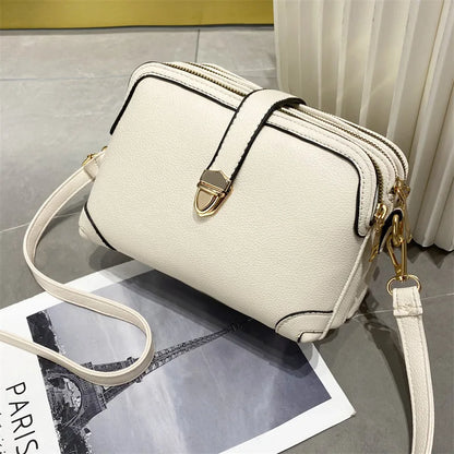 Yogodlns Women’s PU Leather Phone Shoulder Bag - Small Square Crossbody Messenger Handbag