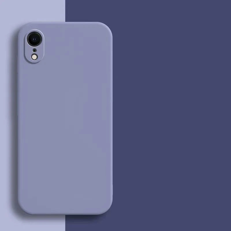 Original Liquid Silicone Case for iPhone - Shockproof TPU Protective Back Cover for X, XR & XS Max