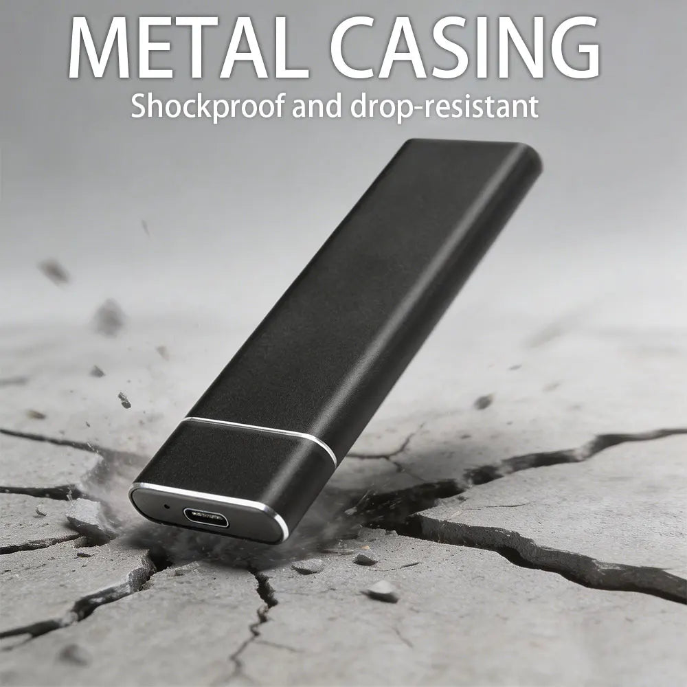 High-Speed Portable SSD – 2TB/4TB External Solid State Drive, Large Capacity Fast Data Storage USB Efficient Backup Hard Drive
