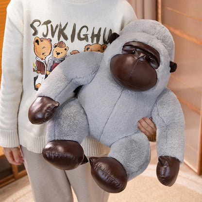 35/50/65cm Big Black Gorilla Plush Toy – Cute Stuffed King Kong Monkey for Birthday Gifts
