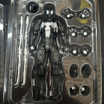 2025 Black Symbiote Spider-Man Action Figure – Venom Battle Suit Movable Collectible Model Gift