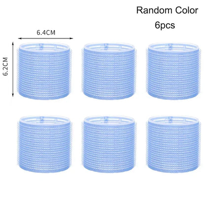 Jumbo Self-Grip Hair Rollers – Heatless Curlers for Salon & Home, Sticky Hair Styling Tools