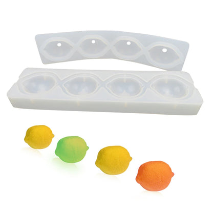 SHENHONG 3D Lemon Silicone Mould – 6-Cavity French Dessert Mousse Cake Mold for Pastry & Baking