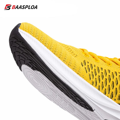 Baasploa Men’s Sport Shoes – Breathable Mesh Running & Casual Sneakers, Non-Slip Comfortable Outdoor Walking Shoes
