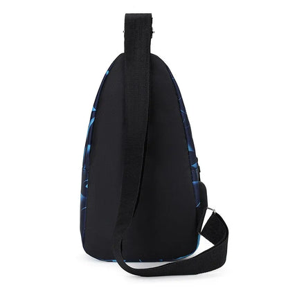 Men's Ins New Fashionable Korean Version Crossbody Chest Pack - Lightweight Outdoor Sports Casual Couple Backpack Trend