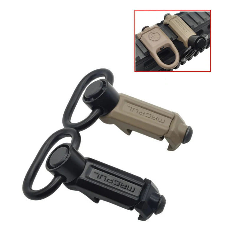 Metal Strap Buckle QD Sling Swivel – 20mm Picatinny Rail Mount for Mlok Gun Accessories