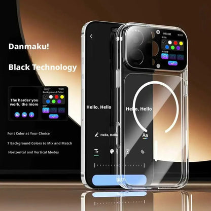 Dynamic Smart Screen iPhone Case - Intelligent Touch Display with Photo Transfer & Video Playback for iPhone 16 Pro Max