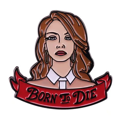 Lana Del Rey Diva Lapel Pin Badge – Fashion Enamel Brooch for Shirts, Sweaters & Coats, Unique Jewelry Accessory Gift for Women & Fans