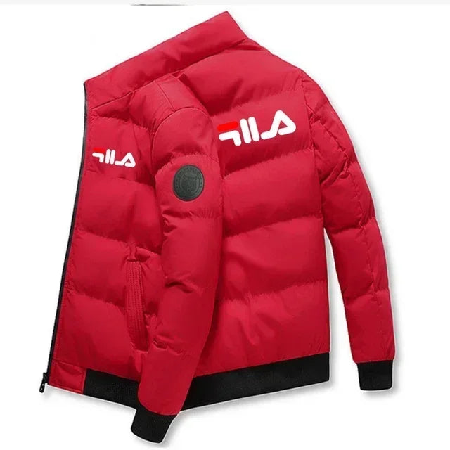 Men's Autumn Winter Short Jacket - Lightweight Cotton-Padded Stand Collar Zipper Coat for Outdoor Casual Wear