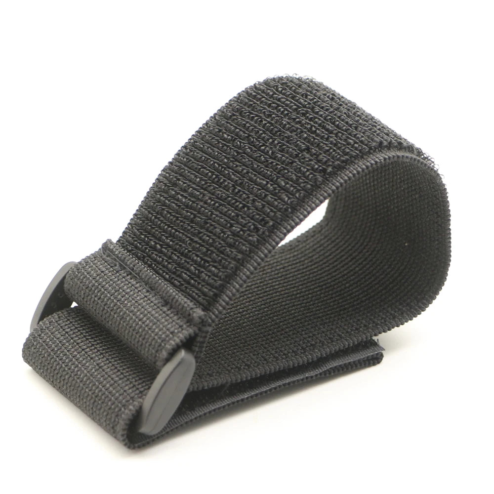 Adjustable Elastic Hook-and-Loop Straps - Reusable Nylon Cable Ties with Reverse Buckle Fastener for Sports and Everyday Use