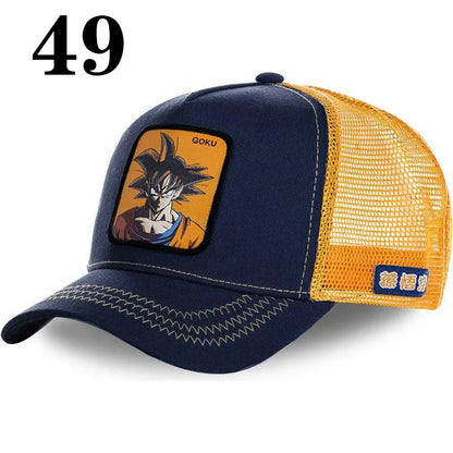 Dragon Ball Anime Baseball Cap - Goku Vegeta Buu Mesh Hip Hop Hat for Summer Casual Wear