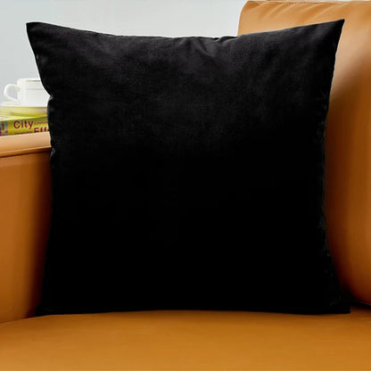 Velvet Pillow Cover 40x40 cm – Decorative Cushion Case for Living Room Sofa, Home Decor in Yellow, Green & Blue