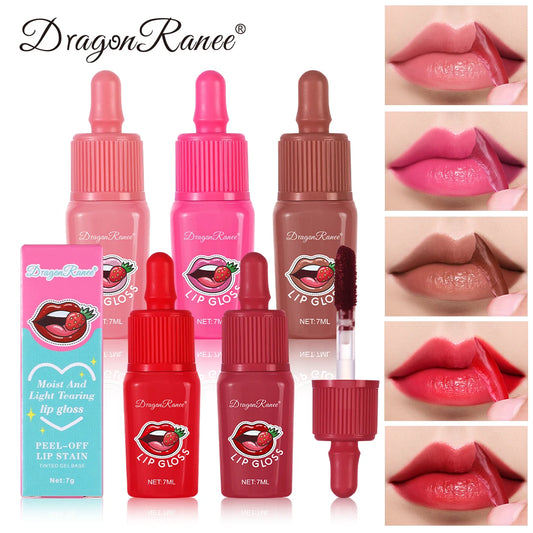 Peel-Off Lip Gloss - Velvet Matte Moisturizing Waterproof Long-Lasting Non-Fading Lip Color for Everyday Wear