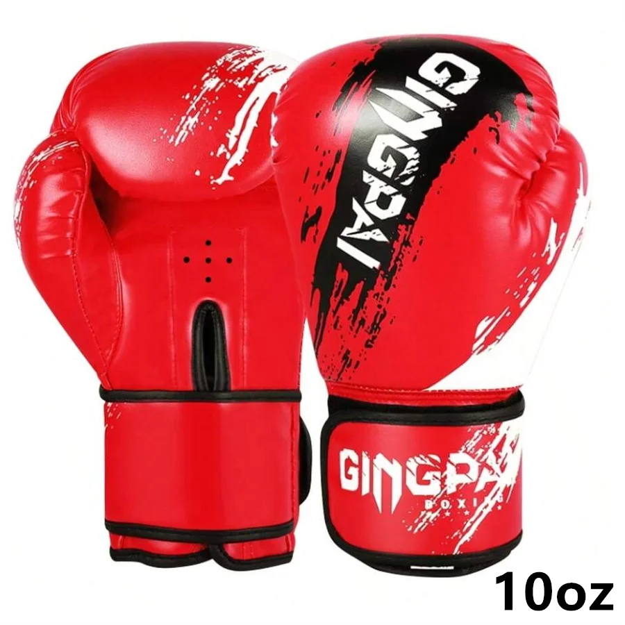 Adult Boxing Gloves - Comfortable Adjustable Punching & Sparring Mitts for Men - Black, Red, Blue Hand Protector