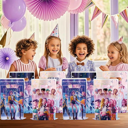 10PCS Demon Hunter’s Delve Kids’ Birthday Candy Bags – Anime Party Supplies