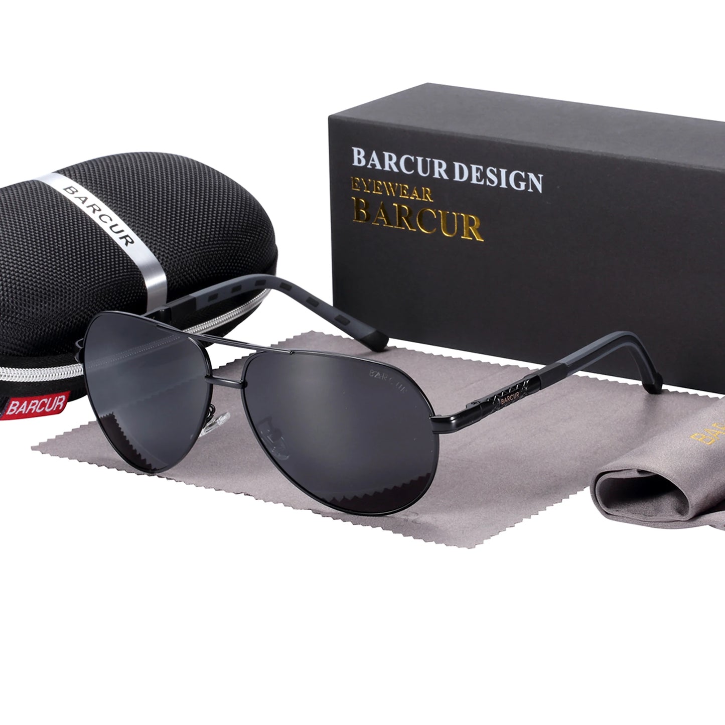 BARCUR Aluminum Vintage Polarized Sunglasses – Classic Men’s & Women’s Driving Shades, UV Protection Eyewear