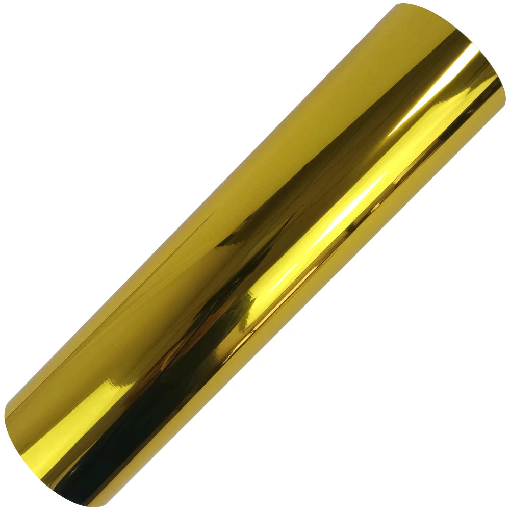 CHEONET Metallic Heat Transfer Vinyl - Glossy Iron-On HTV Roll Sheets for DIY Crafts & Apparel
