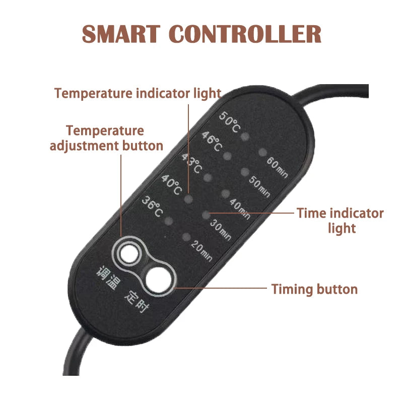 Tourmaline & Jade Electric Eye Massager — Infrared Heat Therapy, Germanium Relaxation for Eye Care & Health Gift
