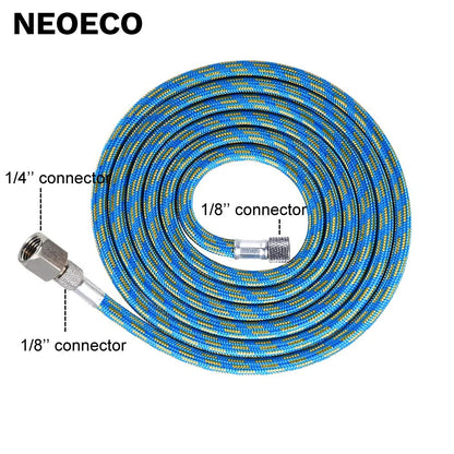 Professional Nylon Braided Airbrush Hose – 1/8" x 1.8m (5.9ft) Standard Fitting for Airbrush DIY