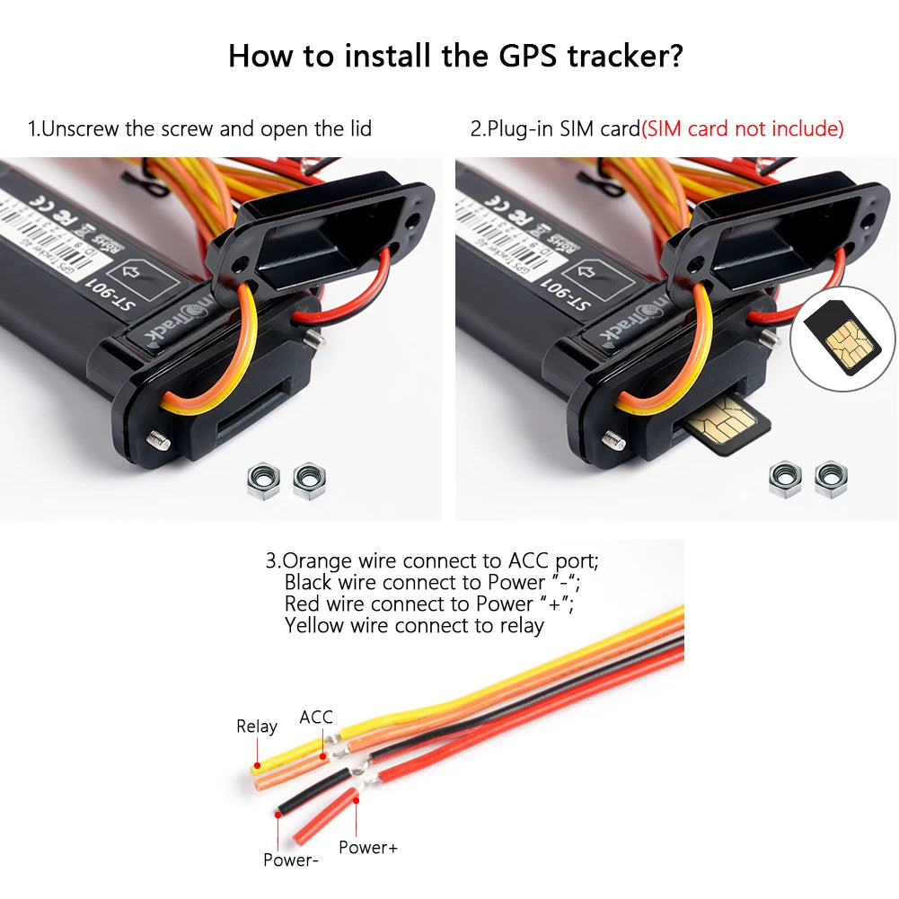 ST-901L 4G Mini GPS Tracker – Waterproof Built-In Battery Vehicle & Motorcycle Locator with Online Tracking Software