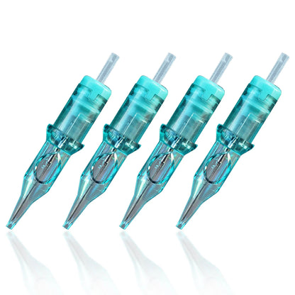 20PCS Disposable Makeup & Tattoo Cartridge Needles – Sterile Round Liner 0.25MM/0.3MM/0.35MM for Rotary Pen Supplies