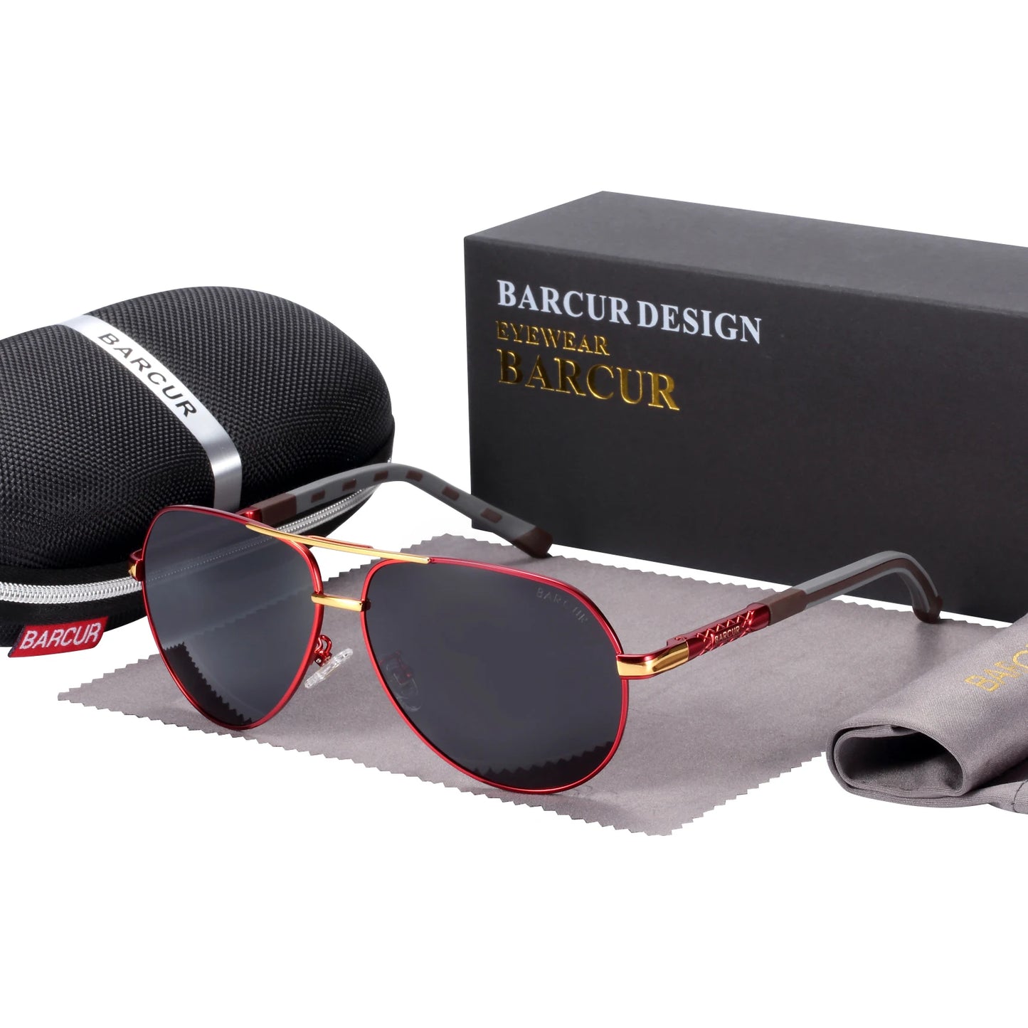 BARCUR Aluminum Vintage Polarized Sunglasses – Classic Men’s & Women’s Driving Shades, UV Protection Eyewear
