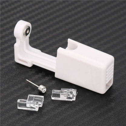 Disposable Sterile Ear Piercing Kit - Safe No Pain Tragus Piercing Gun Tool for Baby and Adult Ear Piercing