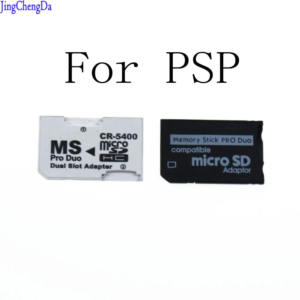JCD Single & Dual Slot Card Reader – Micro SD/SDHC/TF to MS Memory Stick Pro Duo Adapter for PSP